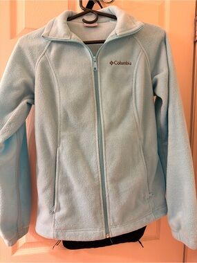 Columbia Light Blue Women's Full-Zip Fleece Jacket